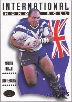 1994 Dynamic NSW Rugby League '94 Masters #82 Martin Bella Front